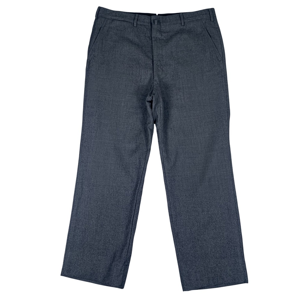 Brooks‎ Brothers Dress Pants Mens 37RG Gray All Wool Makers Flat Front Trousers